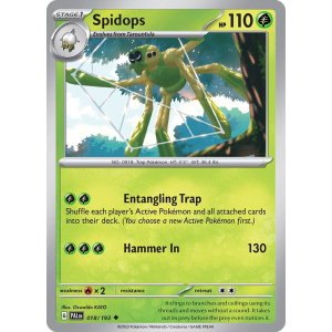 Spidops 18/193 Pokemon TCG Scarlet & Violet Paldea Evolved