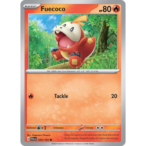 Fuecoco 34/193 Pokemon TCG Scarlet & Violet Paldea Evolved