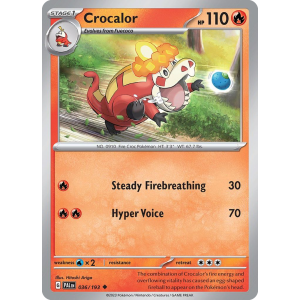 Crocalor 36/193 Pokemon TCG Scarlet & Violet Paldea Evolved