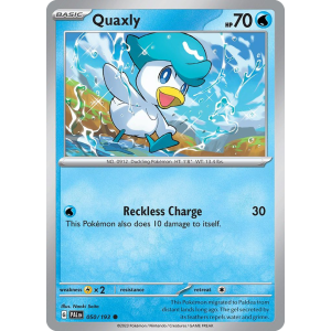 Quaxly 50/193 Pokemon TCG Scarlet & Violet Paldea Evolved