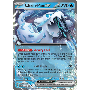 Double Rare Chien-Pao ex 61/193 Pokemon TCG Scarlet & Violet Paldea Evolved