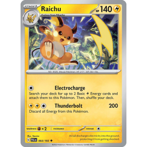 Raichu 64/193 Pokemon TCG Scarlet & Violet Paldea Evolved