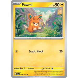 Pawmi 74/193 Pokemon TCG Scarlet & Violet Paldea Evolved