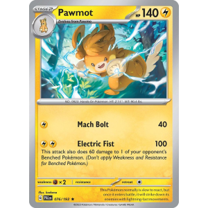 Pawmot 76/193 Pokemon TCG Scarlet & Violet Paldea Evolved