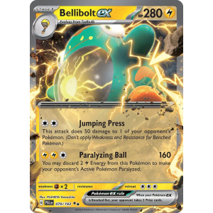 Double Rare Bellibolt ex 79/193 Pokemon TCG Scarlet & Violet Paldea Evolved