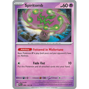 Spiritomb 89/193 Pokemon TCG Scarlet & Violet Paldea Evolved