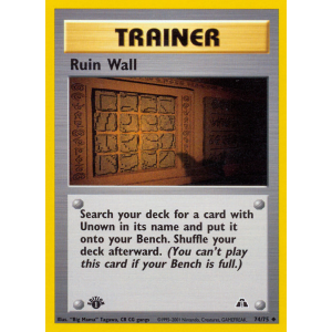 Ruin Wall 74/75 Pokemon TCG Neo Neo Discovery