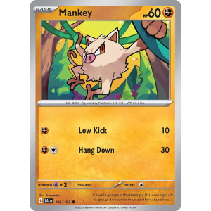 Mankey 106/193 Pokemon TCG Scarlet & Violet Paldea Evolved