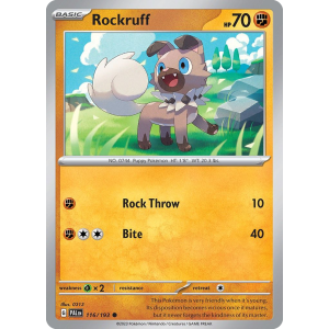 Rockruff 116/193 Pokemon TCG Scarlet & Violet Paldea Evolved