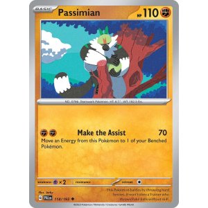 Passimian 118/193 Pokemon TCG Scarlet & Violet Paldea Evolved