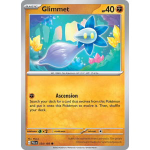 Glimmet 124/193 Pokemon TCG Scarlet & Violet Paldea Evolved