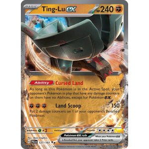 Double Rare Ting-Lu ex 127/193 Pokemon TCG Scarlet & Violet Paldea Evolved