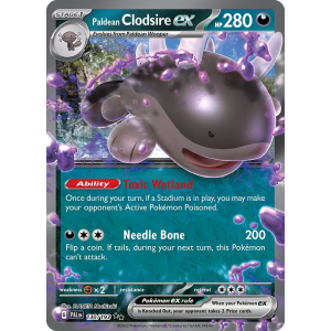 Double Rare Paldean Clodsire ex 130/193 Pokemon TCG Scarlet & Violet Paldea Evolved