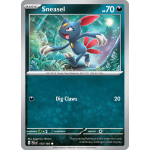 Sneasel 133/193 Pokemon TCG Scarlet & Violet Paldea Evolved