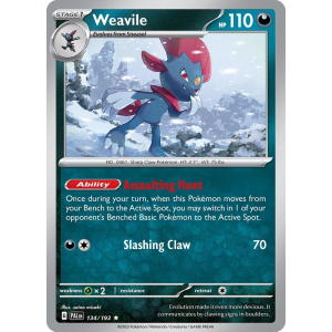 Weavile 134/193 Pokemon TCG Scarlet & Violet Paldea Evolved