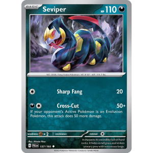 Seviper 137/193 Pokemon TCG Scarlet & Violet Paldea Evolved