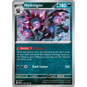 Hydreigon 140/193 Pokemon TCG Scarlet & Violet Paldea Evolved