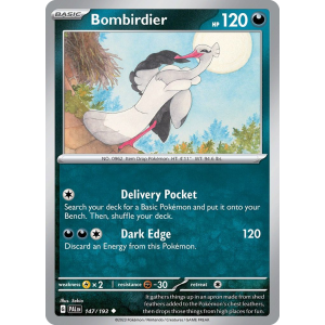 Bombirdier 147/193 Pokemon TCG Scarlet & Violet Paldea Evolved