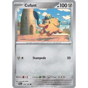 Cufant 149/193 Pokemon TCG Scarlet & Violet Paldea Evolved