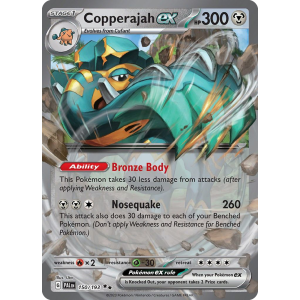 Double Rare Copperajah ex 150/193 Pokemon TCG Scarlet & Violet Paldea Evolved