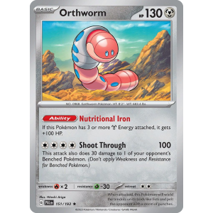 Orthworm 151/193 Pokemon TCG Scarlet & Violet Paldea Evolved