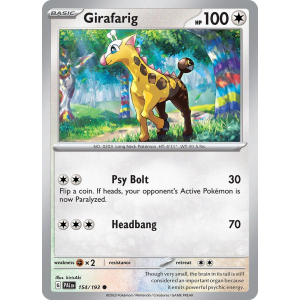 Girafarig 154/193 Pokemon TCG Scarlet & Violet Paldea Evolved