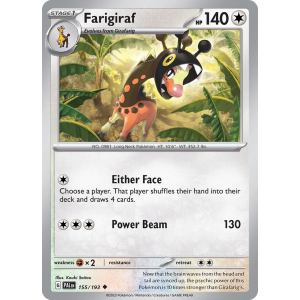 Farigiraf 155/193 Pokemon TCG Scarlet & Violet Paldea Evolved