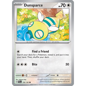 Dunsparce 156/193 Pokemon TCG Scarlet & Violet Paldea Evolved