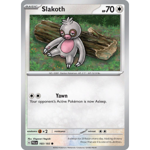 Slakoth 160/193 Pokemon TCG Scarlet & Violet Paldea Evolved