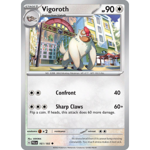 Vigoroth 161/193 Pokemon TCG Scarlet & Violet Paldea Evolved