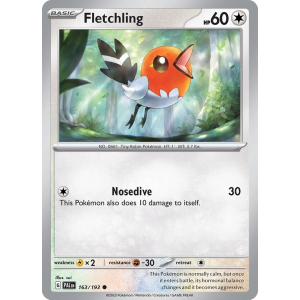 Fletchling 163/193 Pokemon TCG Scarlet & Violet Paldea Evolved