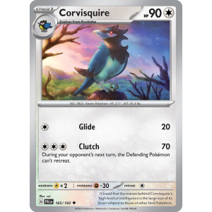 Corvisquire 165/193 Pokemon TCG Scarlet & Violet Paldea Evolved