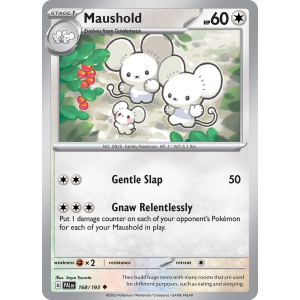 Maushold 168/193 Pokemon TCG Scarlet & Violet Paldea Evolved