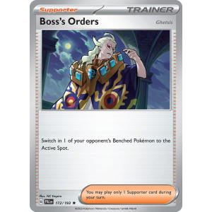 Boss's Orders Ghetsis 172/193 Pokemon TCG Scarlet & Violet Paldea Evolved