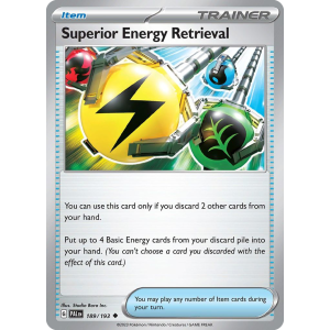 Superior Energy Retrieval 189/193 Pokemon TCG Scarlet & Violet Paldea Evolved