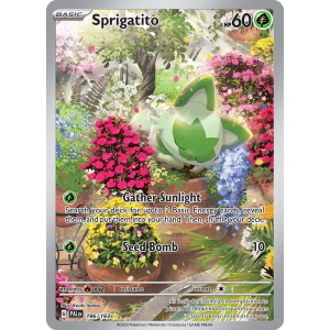 Illustration Rare Sprigatito 196/193 Pokemon TCG Scarlet & Violet Paldea Evolved