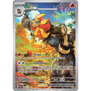 Illustration Rare Pyroar 200/193 Pokemon TCG Scarlet & Violet Paldea Evolved