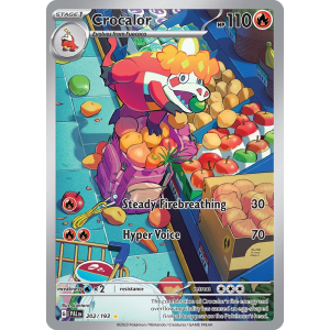 Illustration Rare Crocalor 202/193 Pokemon TCG Scarlet & Violet Paldea Evolved