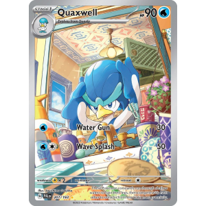 Illustration Rare Quaxwell 207/193 Pokemon TCG Scarlet & Violet Paldea Evolved