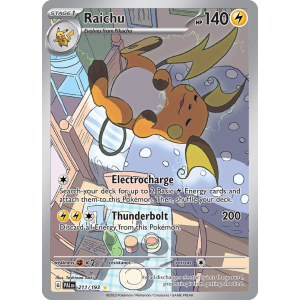 Illustration Rare Raichu 211/193 Pokemon TCG Scarlet & Violet Paldea Evolved