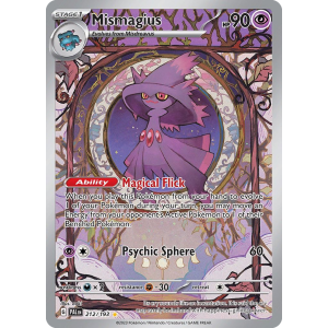 Illustration Rare Mismagius 212/193 Pokemon TCG Scarlet & Violet Paldea Evolved