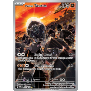 Illustration Rare Paldean Tauros 218/193 Pokemon TCG Scarlet & Violet Paldea Evolved