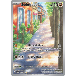 Illustration Rare Sudowoodo 219/193 Pokemon TCG Scarlet & Violet Paldea Evolved