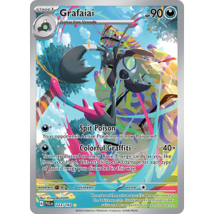 Illustration Rare Grafaiai 223/193 Pokemon TCG Scarlet & Violet Paldea Evolved