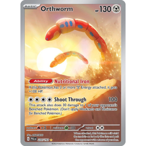 Illustration Rare Orthworm 224/193 Pokemon TCG Scarlet & Violet Paldea Evolved