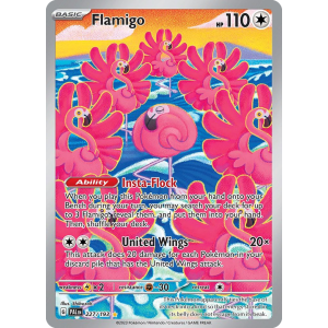 Illustration Rare Flamigo 227/193 Pokemon TCG Scarlet & Violet Paldea Evolved