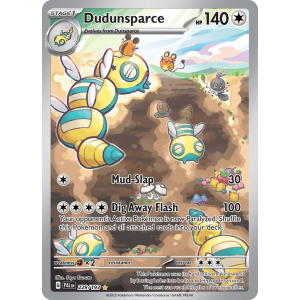 Illustration Rare Dudunsparce 229/193 Pokemon TCG Scarlet & Violet Paldea Evolved