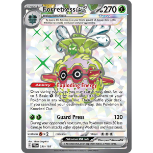 Ultra Rare Forretress ex 230/193 Pokemon TCG Scarlet & Violet Paldea Evolved