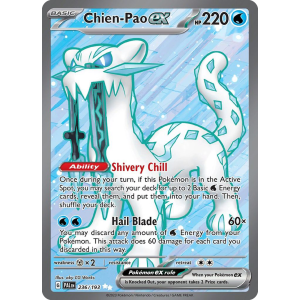 Ultra Rare Chien-Pao ex 236/193 Pokemon TCG Scarlet & Violet Paldea Evolved