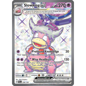 Ultra Rare Slowking ex 238/193 Pokemon TCG Scarlet & Violet Paldea Evolved